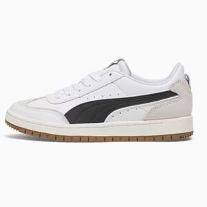 NIB Puma Premier Court Sneakers 8 White Black Warm White